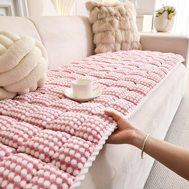 Copertura per divano in morbida peluche antiscivolo a cuscinetti spessi e amica degli animali