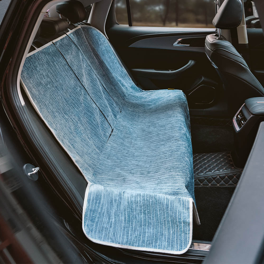 Copertura Protettiva per Seggiolino per Animali in Chenille Striato Impermeabile - Strada più Sicura