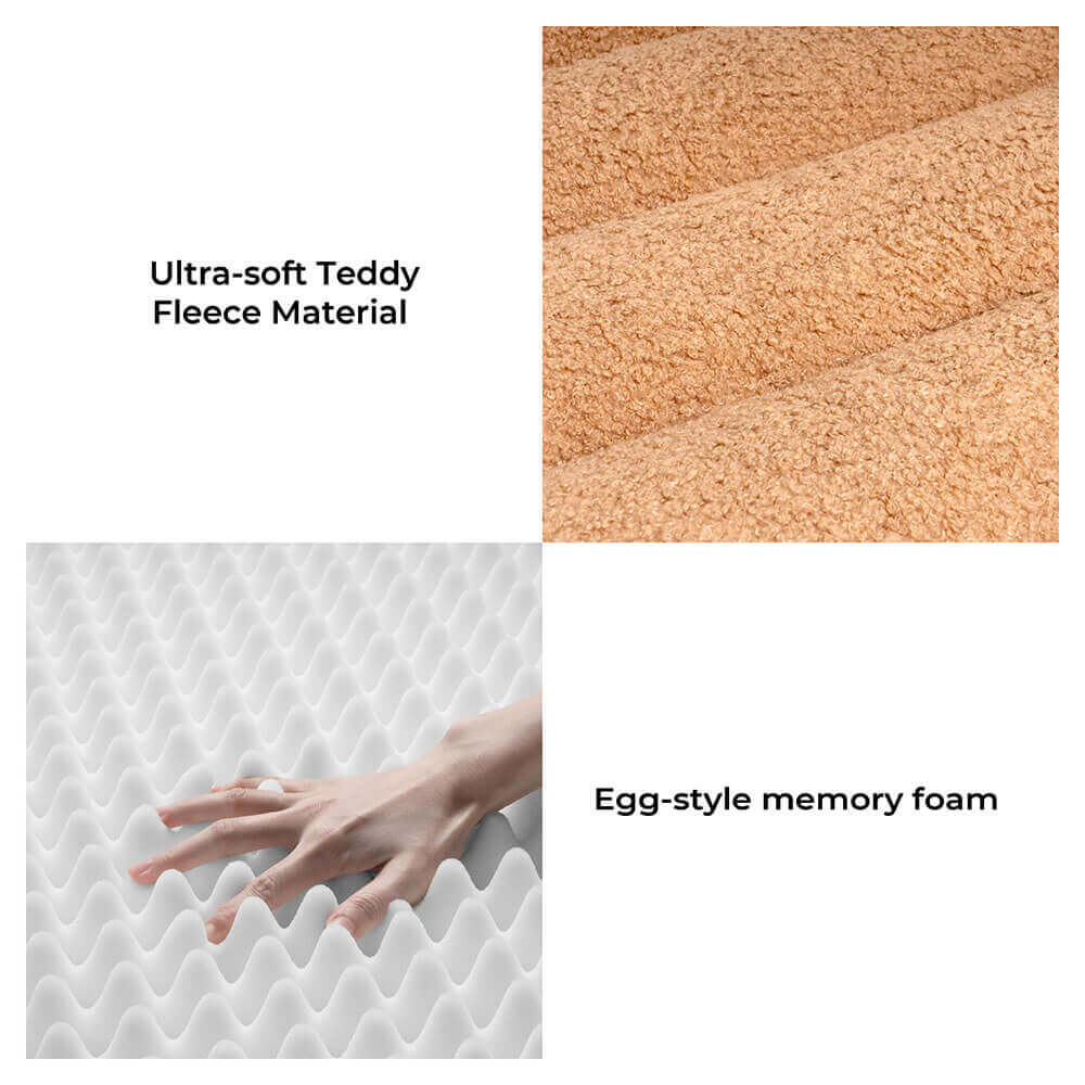 Letti per cani piatti grandi, lavabili, cremosi e accoglienti - Cheesecake