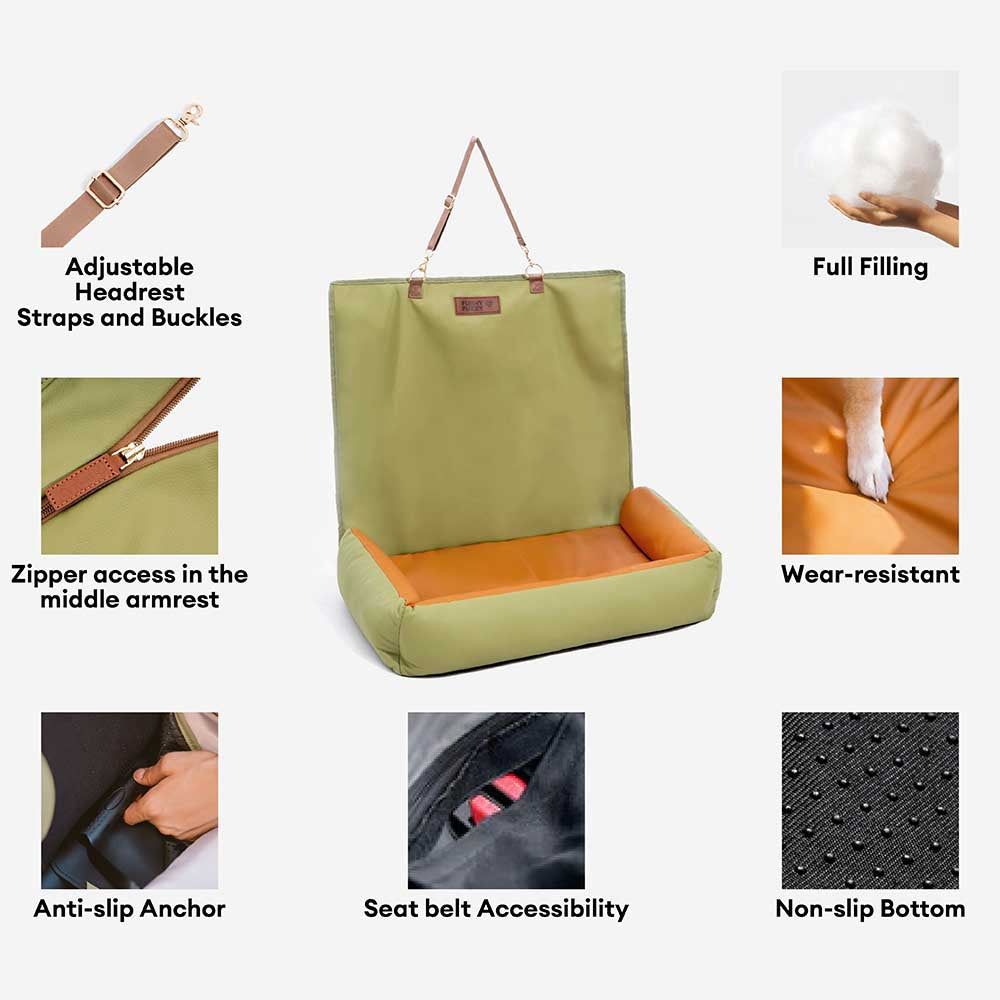 Copertura per sedile auto impermeabile antiscivolo per cani di taglia grande - Urban Voyager