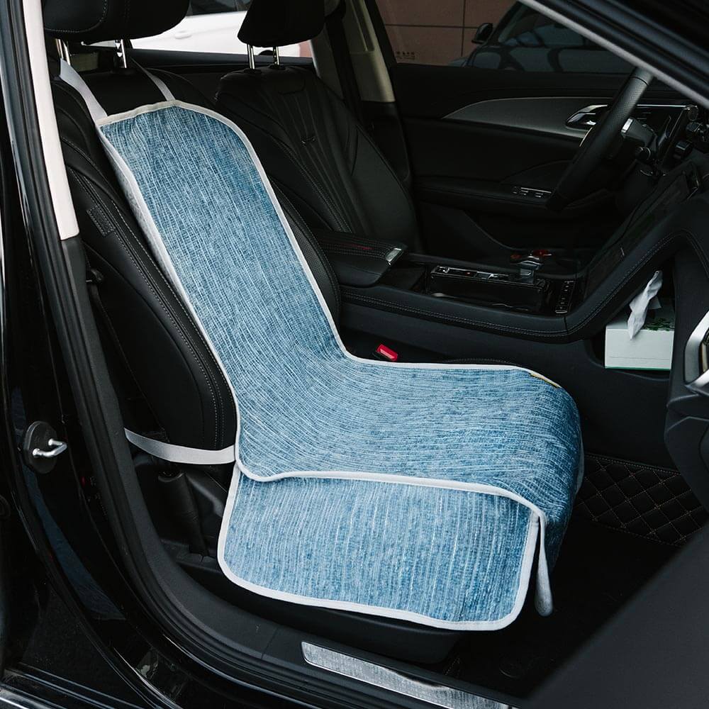 Copertura Protettiva per Seggiolino per Animali in Chenille Striato Impermeabile - Strada più Sicura