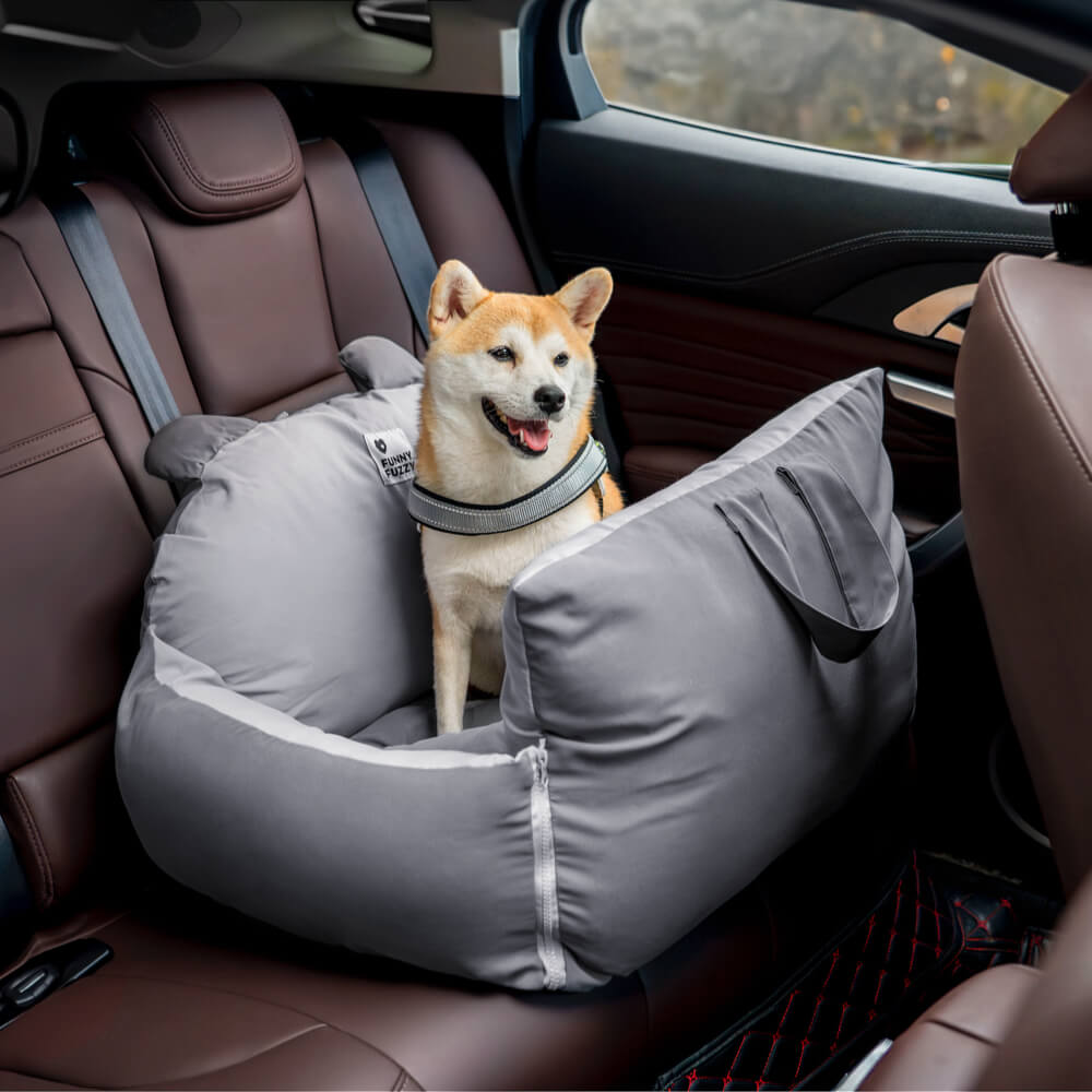 Letto di sicurezza per auto per animali Bear Ears, cuccia per auto per cani.