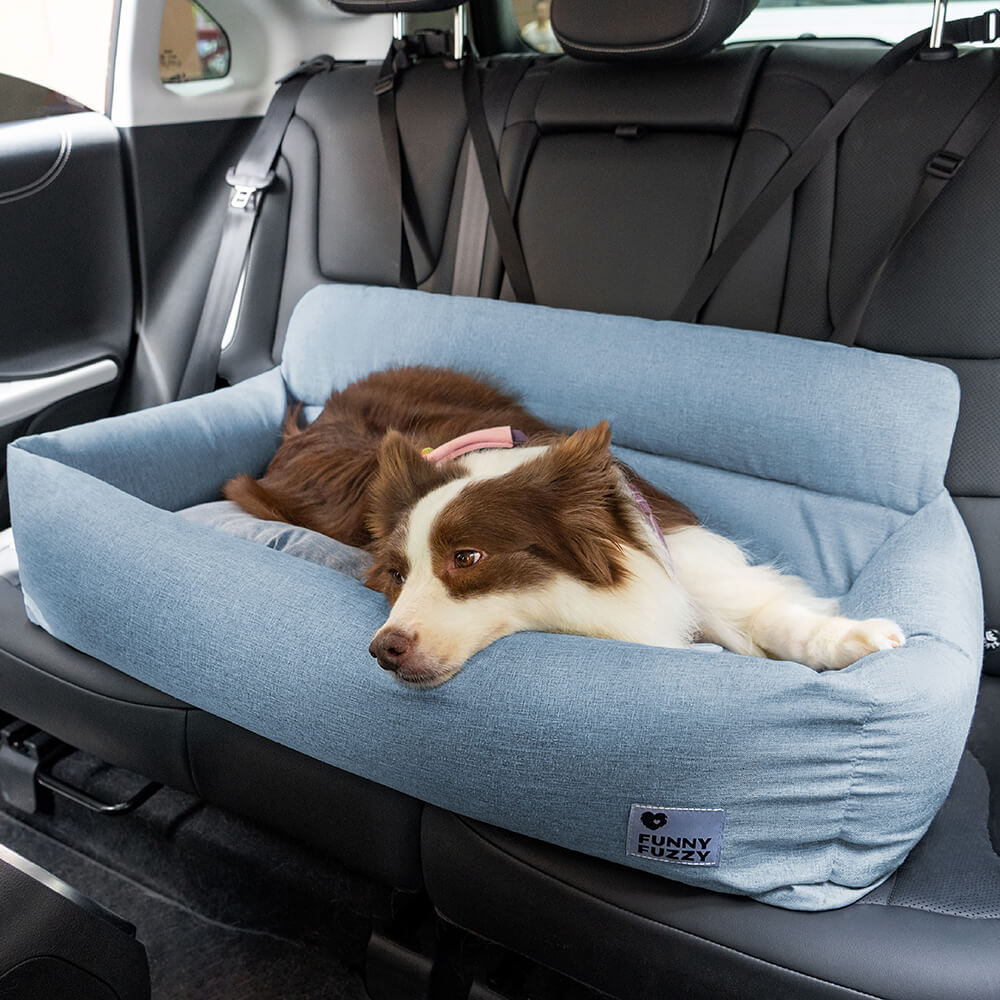 Cuscino da viaggio completo e durevole, lavabile, per auto, letto per cani da sedile posteriore