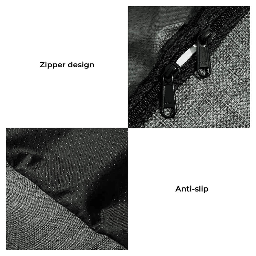 Cuscino da viaggio completo e durevole, lavabile, per auto, letto per cani da sedile posteriore