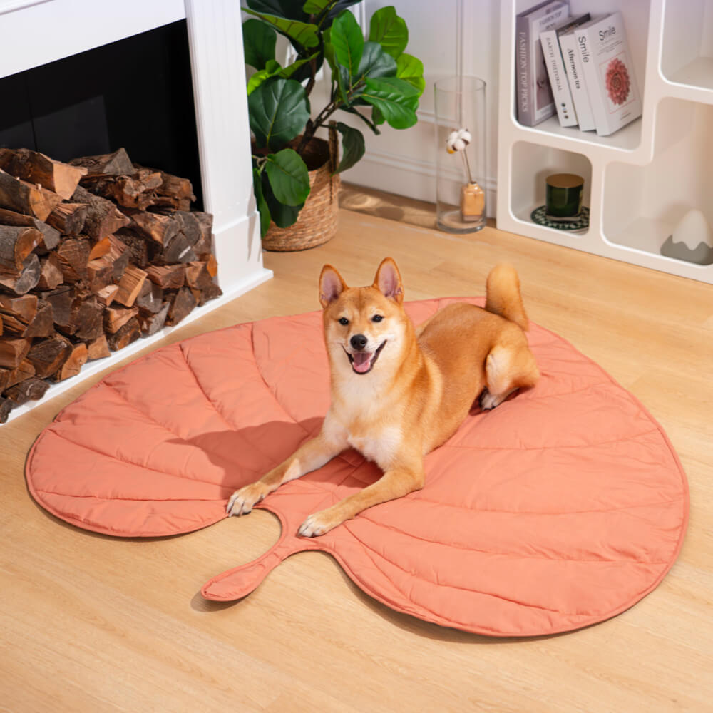 Coperta per cani a forma di foglia