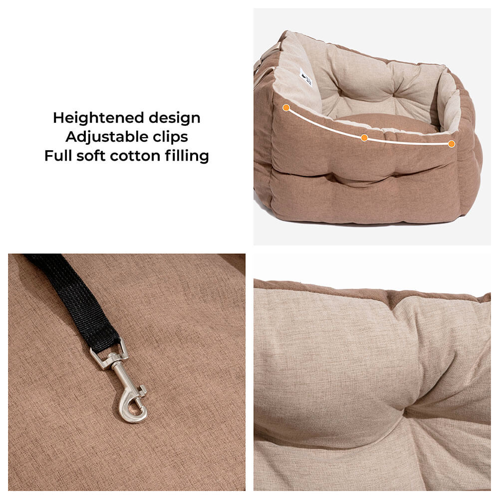 Letto per cani da viaggio con protezione impermeabile, rialzato e rinforzato.