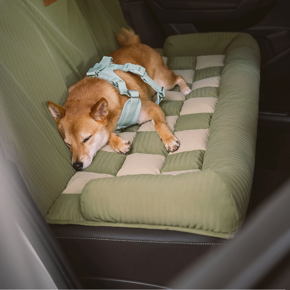 Cuscino di Sicurezza per Viaggiare Sedia Auto per Cani di Grandi Dimensioni - Lounge a Scacchiera