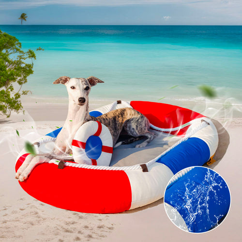 Letto Per Animali Domestici Impermeabile E Rinfrescante Con Cuscino - Chill Raft