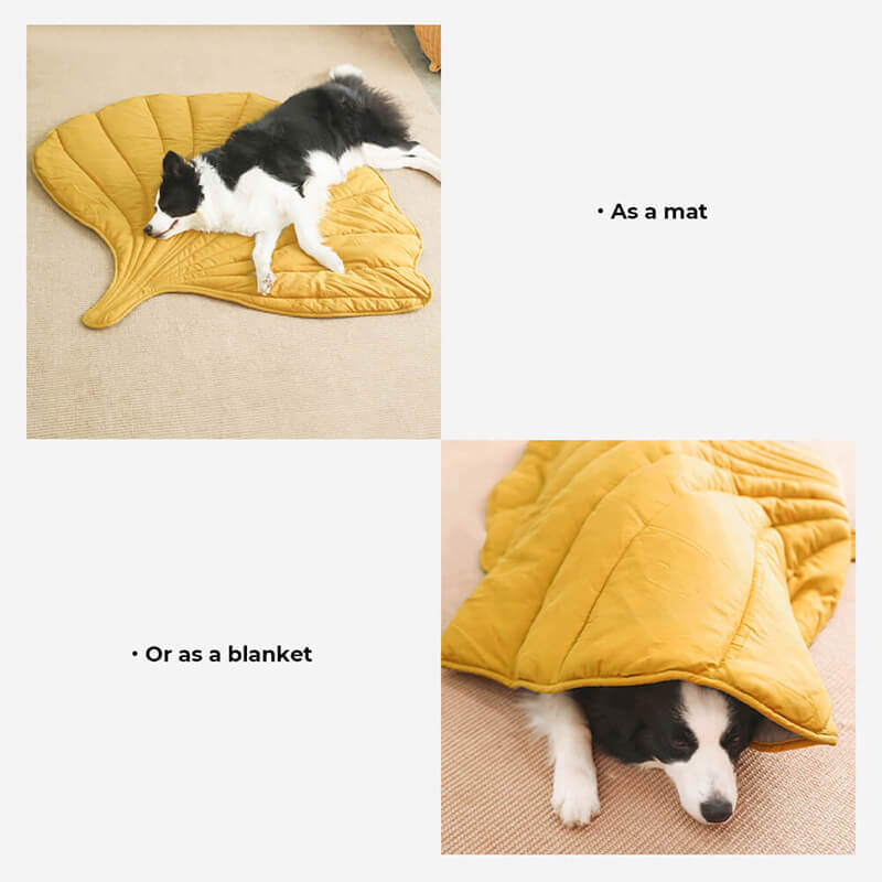 Coperta per cani a forma di foglia
