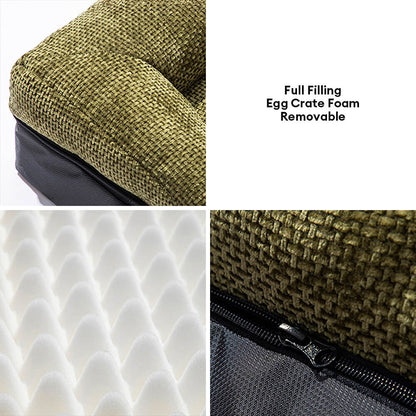 Letto per cane e gatto spazioso, accogliente, resistente, ortopedico e lavabile.