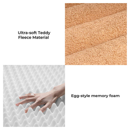 Letti per cani piatti grandi, lavabili, cremosi e accoglienti - Cheesecake