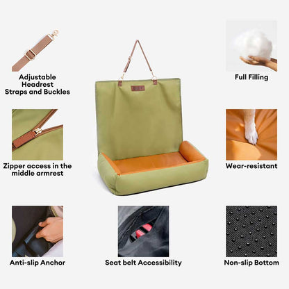 Copertura per sedile auto impermeabile antiscivolo per cani di taglia grande - Urban Voyager