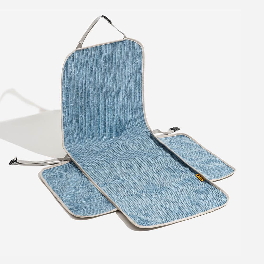 Copertura Protettiva per Seggiolino per Animali in Chenille Striato Impermeabile - Strada più Sicura