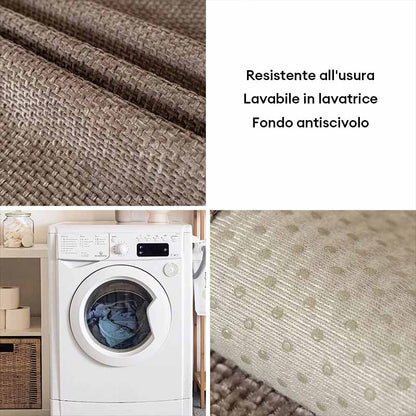 Copridivano Antiscivolo in Chenille Tweed Moderno per Tutte le Stagioni