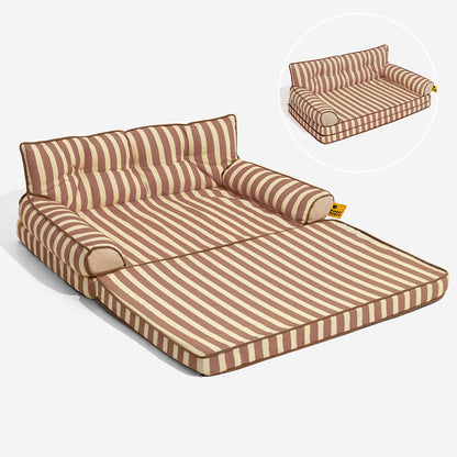 Letto per cani grande pieghevole e impermeabile Stripe - Sunny Siesta