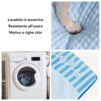 Grande tappetino per cani lavabile, antiscivolo e rinfrescante - Riposo rinfrescante
