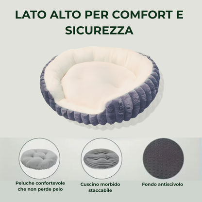 Waggly™ CozyNest – Cuccia-Caverna Morbida per Cani e Gatti