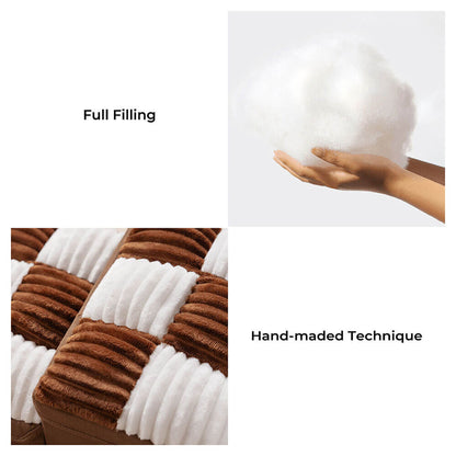 Scaletta per cani in plaid a scacchi, artigianale e con spazio di archiviazione - Multifunzione e pieghevole