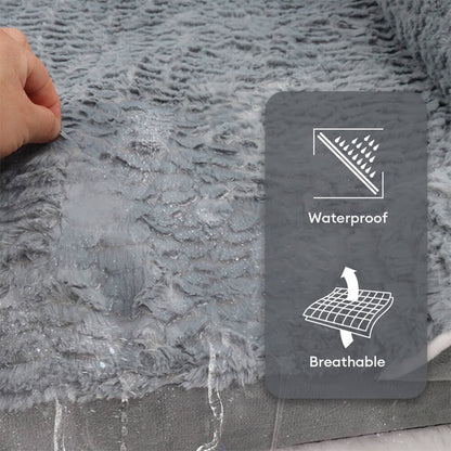 Letto ortopedico per cani impermeabile, completamente circondato e con supporto rimovibile.