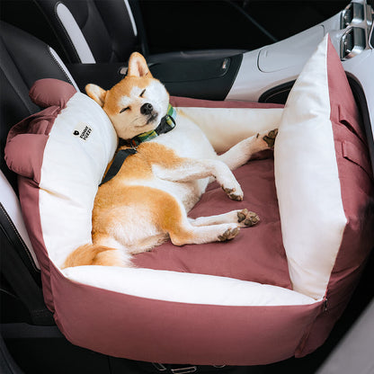 Letto di sicurezza per auto per animali Bear Ears, cuccia per auto per cani.
