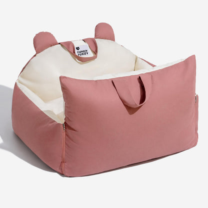 Letto di sicurezza per auto per animali Bear Ears, cuccia per auto per cani.