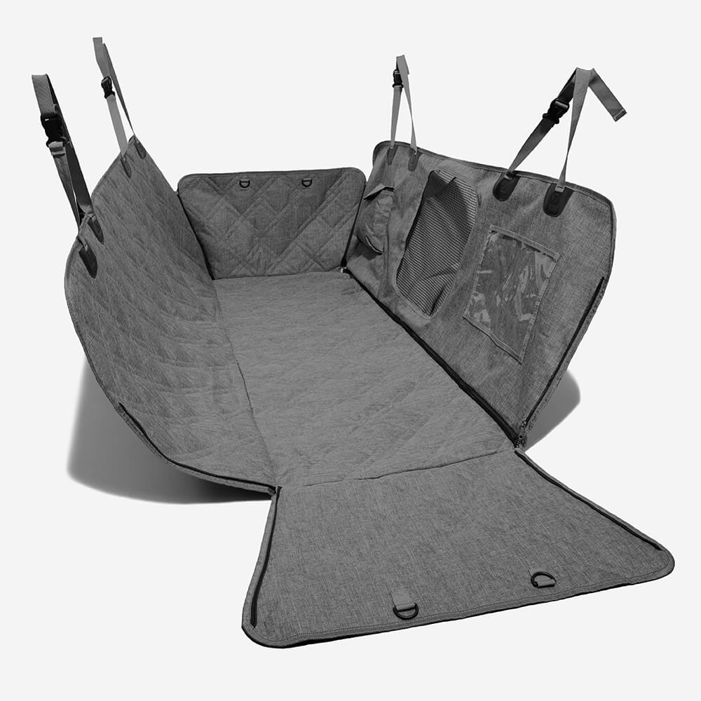 Copertura per seggiolino auto per cani in tessuto ossford cationico impermeabile e resistente ai graffi.