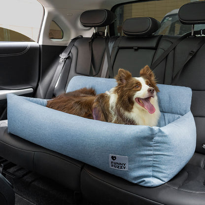 Cuscino da viaggio completo e durevole, lavabile, per auto, letto per cani da sedile posteriore