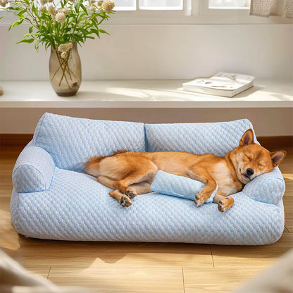 Letto per Animali in Silky Cool, Traspirante e Lavabile, Divano per Cani