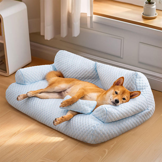 Letto per Animali in Silky Cool, Traspirante e Lavabile, Divano per Cani