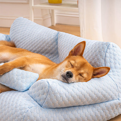 Letto per Animali in Silky Cool, Traspirante e Lavabile, Divano per Cani