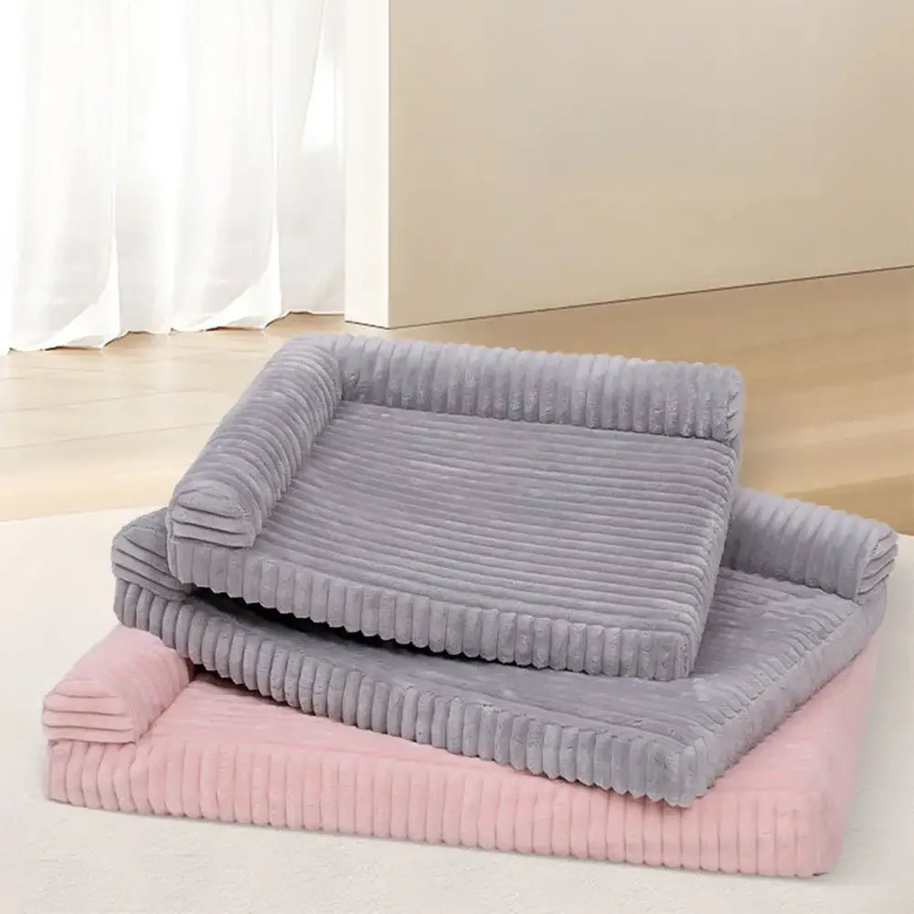 L-Shaped Straight Plush Large Space Waterproof Large Dog Bed
