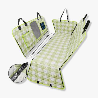 Copertura per seggiolino auto per cani in tessuto ossford cationico impermeabile e resistente ai graffi.