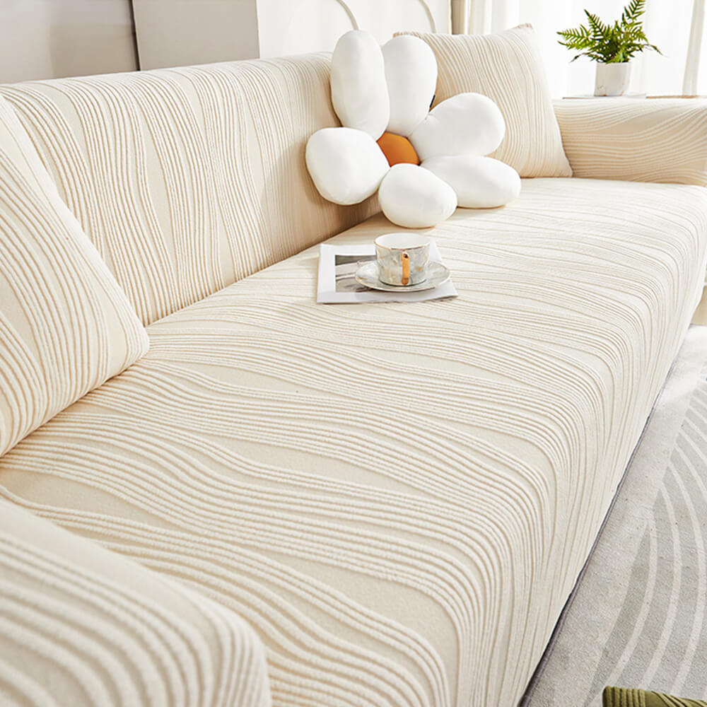 Copertura per divano anti-graffi in jacquard stretch a copertura totale