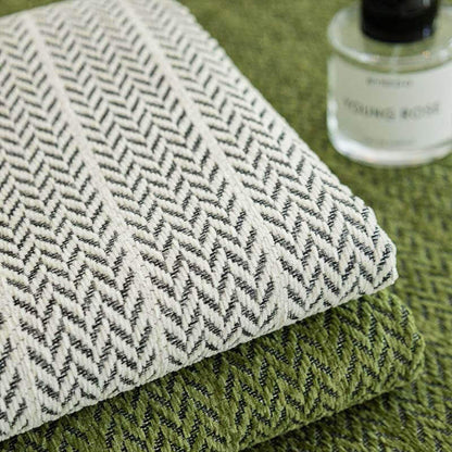 Copertura per divano in chenille antigraffio a zigzag di colore uniforme