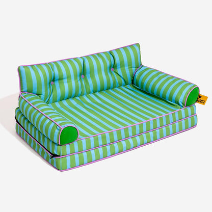 Letto per cani grande pieghevole e impermeabile Stripe - Sunny Siesta