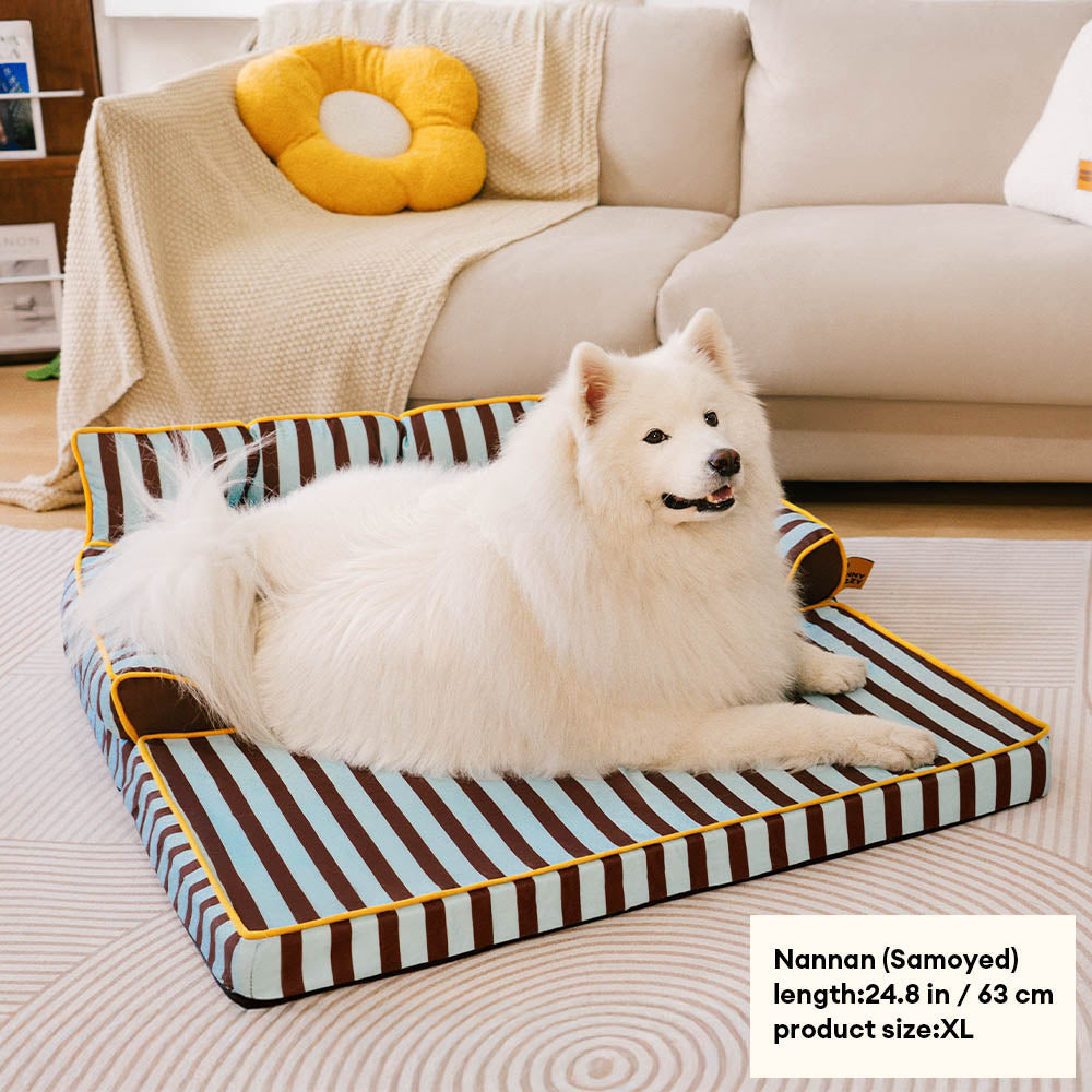 Letto per cani grande pieghevole e impermeabile Stripe - Sunny Siesta