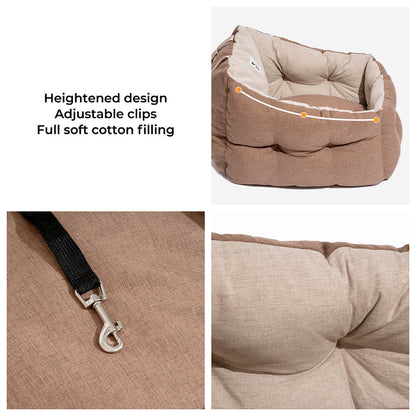 Letto per cani da viaggio con protezione impermeabile, rialzato e rinforzato.