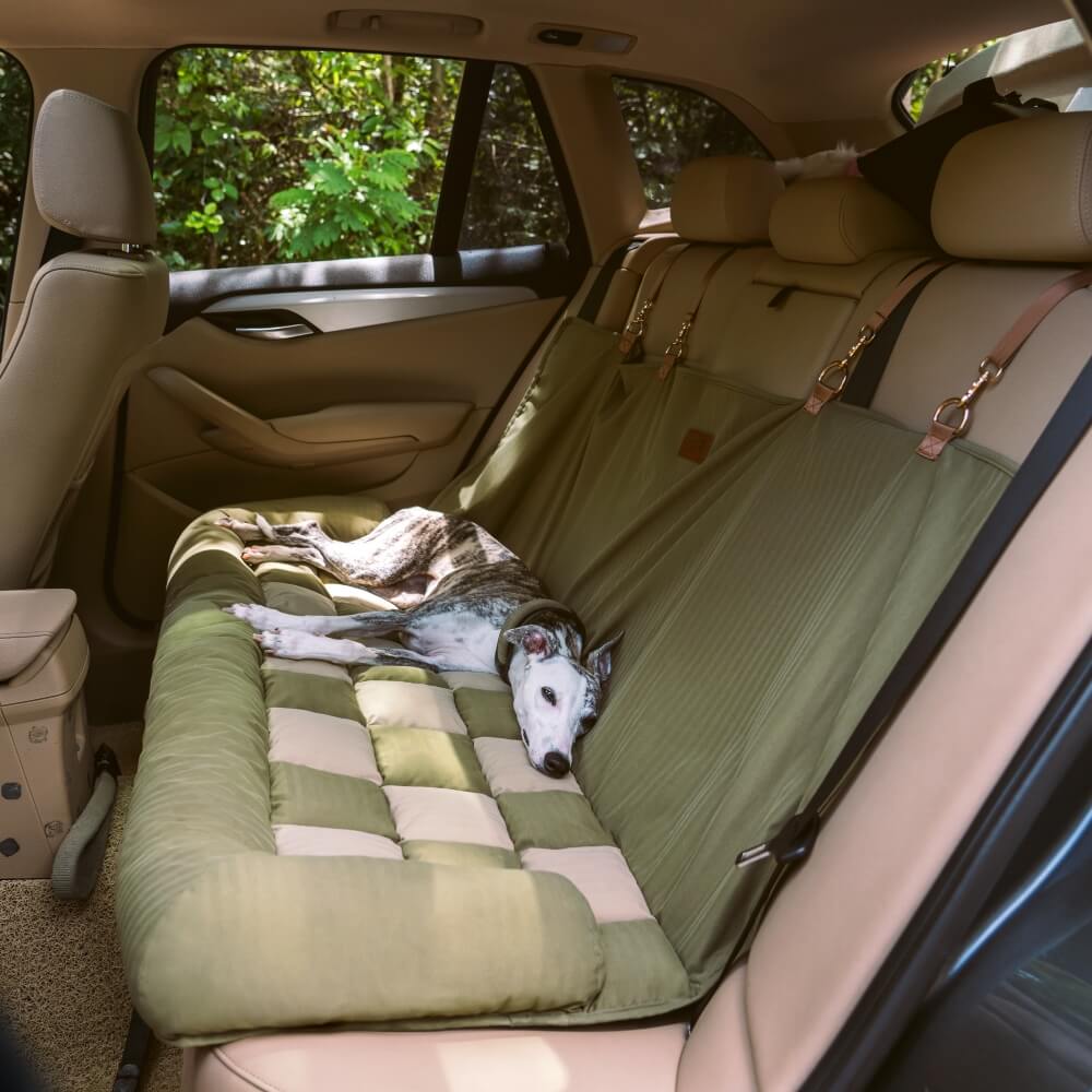 Cuscino di Sicurezza per Viaggiare Sedia Auto per Cani di Grandi Dimensioni - Lounge a Scacchiera