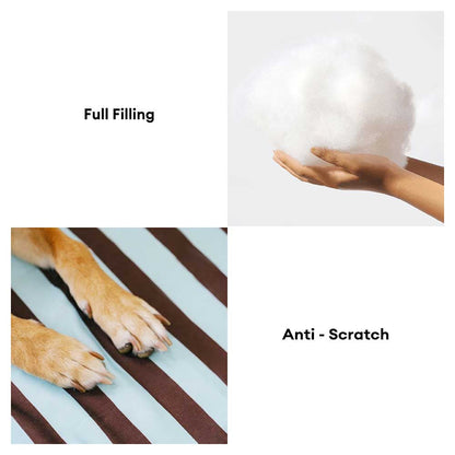 Letto per cani grande pieghevole e impermeabile Stripe - Sunny Siesta