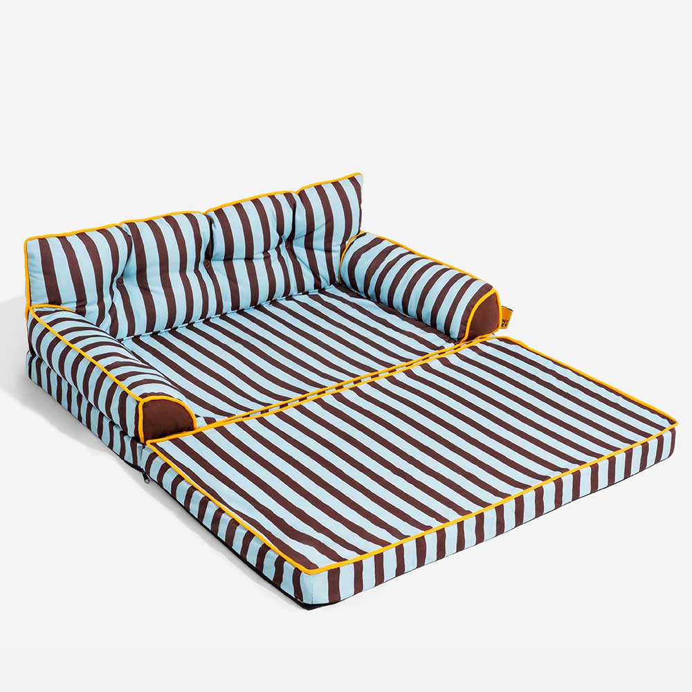 Letto per cani grande pieghevole e impermeabile Stripe - Sunny Siesta