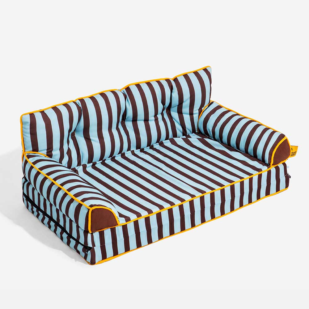 Letto per cani grande pieghevole e impermeabile Stripe - Sunny Siesta