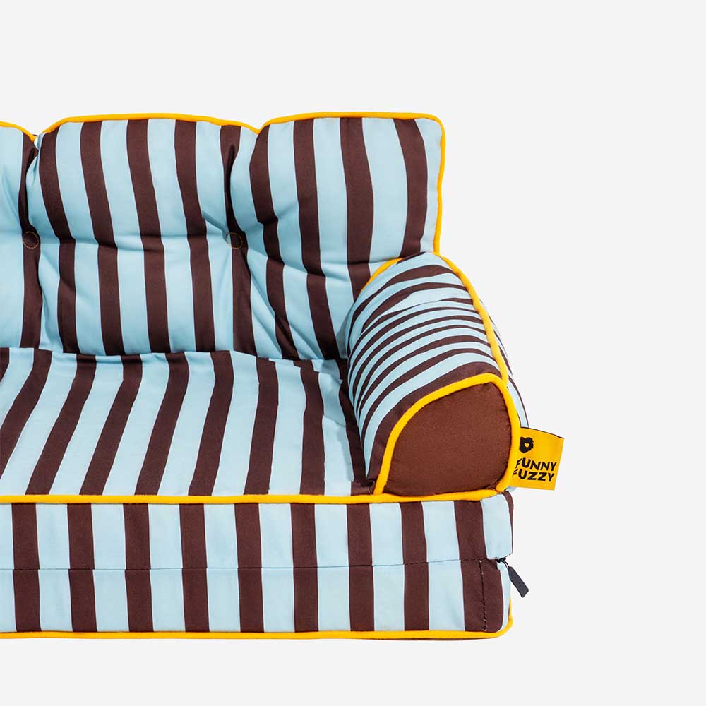 Letto per cani grande pieghevole e impermeabile Stripe - Sunny Siesta