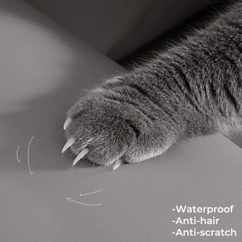 Tessuto tecnologico impermeabile, copridivano completamente avvolgente, anti-graffi e resistente ai capelli.