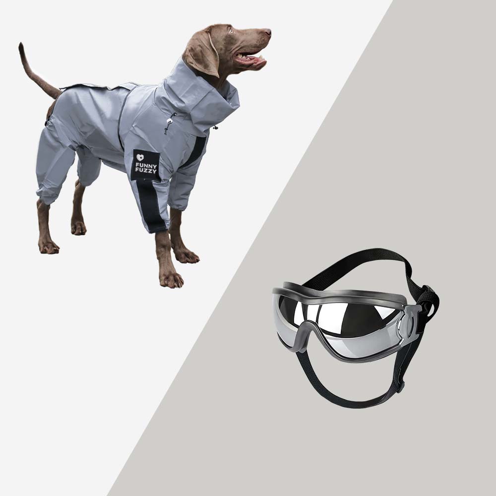 Accessori per cani riflettenti, impermeabili e per tutte le condizioni atmosferiche, giacca antipioggia.