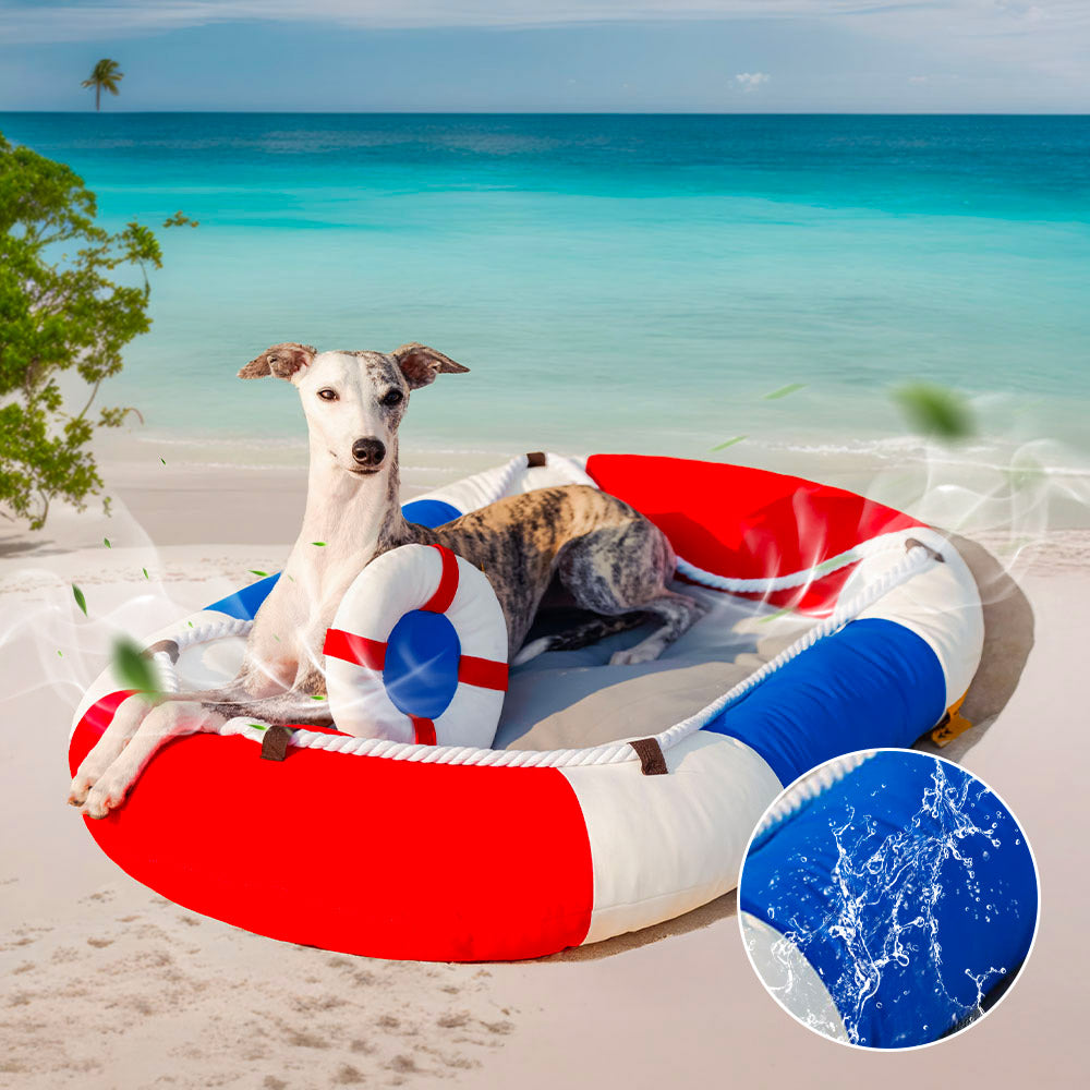 Letto Per Animali Domestici Impermeabile E Rinfrescante Con Cuscino - Chill Raft