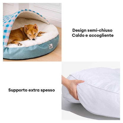 Letto per cani a forma di tenda tonda Dream Hideaway Letto nido per animali domestici